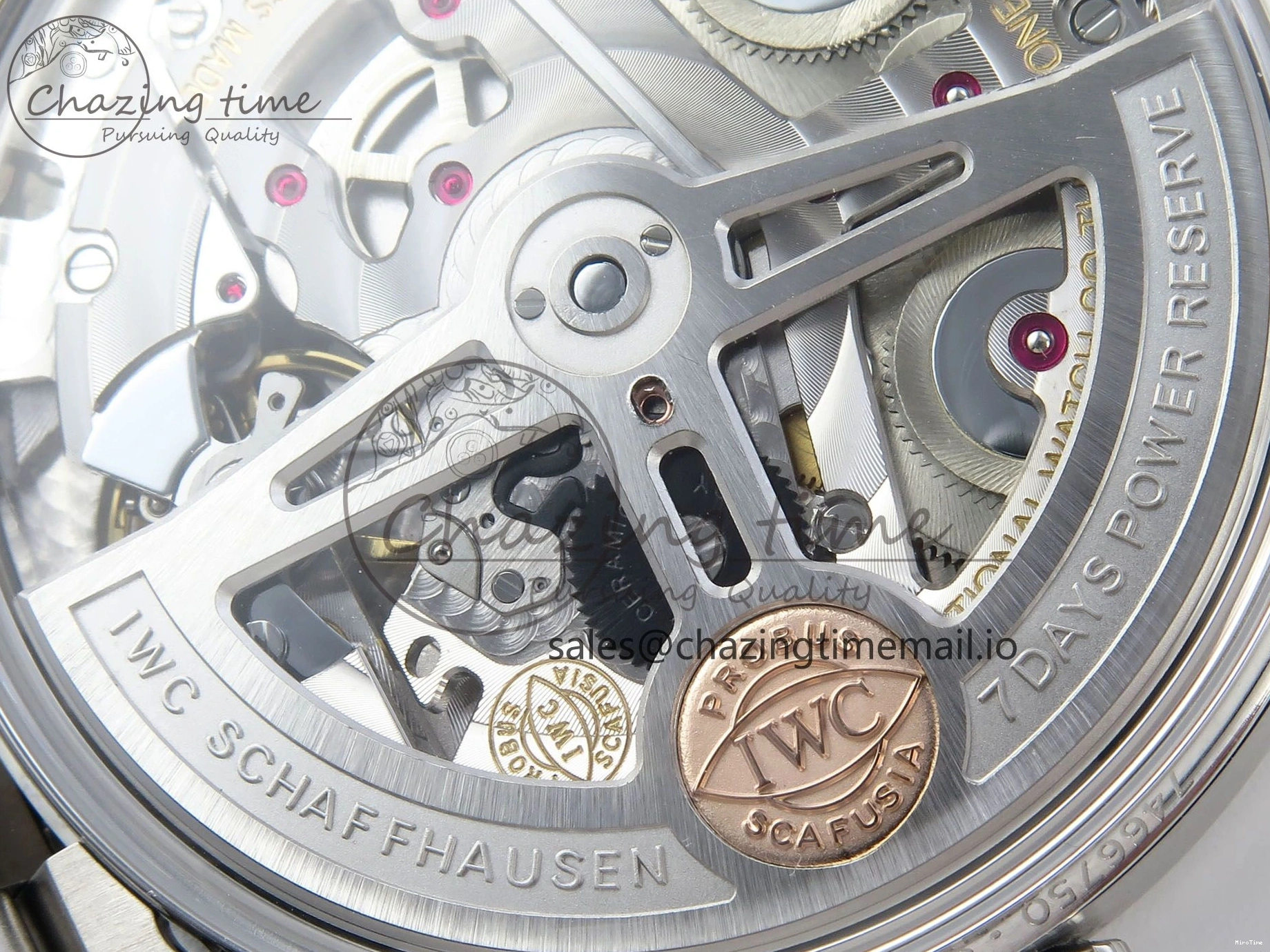 MIROTIME 0522 Portugieser Auto IWC0562A APSF 1:1 Best Edition White RG Dial on SS Bracelet A Unique 6991
